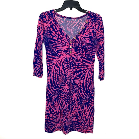 Lilly Pulitzer Dresses & Skirts - 🌈 LILLY PULITZER Blue & Pink Zebra Dress